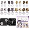 Swpeet Set di 80 chiusure magnetiche a bottone, 14/18 mm, chiusure in metallo oro, argento, bronzo, nero, fai da te, cucito, lavori a maglia, set di bottoni per cucito, borse, vestiti, pelle, colore