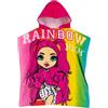 Rainbow High Telo Mare Cotone Poncho Mare Bambina | Accappatoio Bambino Piscina per Ragazze | Rosa Taglia Unica