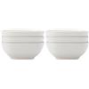 MAXWELL & WILLIAMS Piatti per tapas, ciotole quadrate in porcellana per tapas, 10 cm, set da 6, bianco