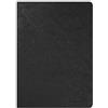 Clairefontaine 733001C collezione Age Bag quaderno a punto metallico Nero - A4 21x29,7 cm - 96 pagine a tinta Unità bianche - carta 90g - Copertina carta Lustrée a grana effetto cuoio