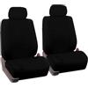 CGEAMDY Coprisedile Auto, Set Di Coprisedili E Copri Poggiatesta per Sedili Anteriori Auto, Set Coprisedili Anteriori E Posteriori Con Poggiatesta, Sedile Accessorio(Sedile Anteriore Nero)