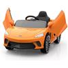 Baloveby Auto elettrica per Bambini Sport Supercar 12V con Porte Idrauliche, V. Max. 5 Km/h, LED, Musica, Telecomando, Sistema Audio, Veicolo Elettrico Bambino 3+ Anni