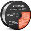 FEIFANKE Filo Animato No Gas 1,0MM 1KG Filo Saldatrice E71T-GS Bobina Filo Animato per Saldatura Universale MIG MAG D100 per Saldatrice, 1 Pezzi