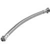 Suinga - LATIGUILLO FONTANERIA 3/8 femmina - 20 cm, Acciaio inossidabile, Argento, 1 pezzo