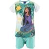 Disney Wish Pigiama per Bambina, Set 2 Pezzi Auguri Design Asha Pigiama in Morbido Cotone, T-Shirt e Pantaloncini, Taglia 6 Anni | Verde