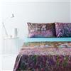 Bassetti Completo Letto puro cotone Lenzuola effetto copriletto con stampa digitale Art. Il giardino dell'artista a Giverny Matrimoniale