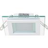 Vetrineinrete® Pannello led incasso slim bordo in vetro quadrato 6 9 12 18 24 watt luce calda 3000k (6) G11