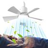 Lesunbak Ventilatore da soffitto con luce, Lampada da soffitto da 30 W, Lampada da ventilatore con telecomando, Ventilatore da soffitto a LED, Ventilatori da soffitto moderni a 5 pale per interni