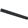 M LEDME Modulo Faretti Led lineare da binario magnetico 16mm Hallway 12W nero 28cm Bianco caldo 3000K M LEDME