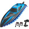 VOLANTEXRC Barca Telecomandata Impermeabile 2,4GHz per Bambini - Motoscafo Giocattolo Con Batteria Ricaricabile, RC da Corsa Ideale Regalo per Ragazzi (795-6 Blu)