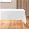 Douceur d'Intérieur Louxor Tovaglia Rettangolare, 140 x 240 cm, Microfibra Stampata, Bianco e Oro