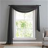 Gardinenbox - Capriccio per Tenda in Voile Trasparente, MOD.560 Nero