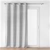 Douceur d'Intérieur Gallena Tenda con Occhielli, 140 x 260 cm, Jacquard, Grigio