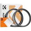 K&F Concept 2 pcs Anello Adattatore Step-Up da 67mm a 72mm, Filtro Anello Adattatore con Un Panno di Pulizia