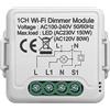 Kahdsvby Tuya WiFi Smart Dimmer Modulo 10 A, supporta il controllo a 2 vie, 1 marcia, compatibile con l'app Home Alexa Smart Life