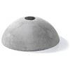 ANDRYS - Base in Cemento con Foro per Tubo 6 cm Diametro, Peso 25 Kg, 38 x 38 x 16 cm