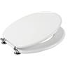 ACB/COLBAM Copriwater F. CONCEPT Bianco Cerniera Cromo-Falerii