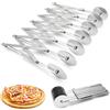 WOKICOR Tagliapasta Regolabile a 7 Ruote, Spezzatrice per Pasta in Acciaio Inossidabile con Ruote 7, Divisore per Pasta, Affettatrice per Pizza Espandibile Rotelle Tagliapasta per Cottura (7 Ruote)