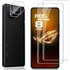 Locofun Pellicola Vetro Temperato per ASUS ROG Phone 8 Pro/ASUS ROG Phone 8, Durezza 9H Pellicola Protettiva Film [2 Pezzi], HD Chiaro, Anti Graffi Protezione Schermo