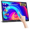 Kenowa Monitor Portatile TouchScreen 14 Pollici IPS Full HD HDR Monitor 1920x1200P Portable Monitor 16:10 con USB-C HDMI Schermo Portatile per Laptop/PC/PS5/PS4/Xbox/Switch/Telefono