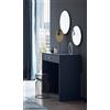 Schildmeyer Alfa 155475 - Tavolino da trucco e parrucchiere, 80 x 40 x 78,5 cm, blu notte