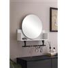 Schildmeyer Ella 157407 - Scaffale con specchio e portasciugamani, colore: Bianco opaco
