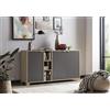 Schildmeyer Credenza Anouk, 701769, rovere chiaro, grigio basalto, 144,5 x 39 x 78,1 cm
