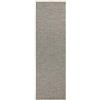 BT Carpet Nature Fineloop, tappeto da cucina per interni ed esterni, antiscivolo, a pelo corto, effetto lana, per corridoio, giardino, terrazza, bagno, grigio antracite, 80 x 250 cm