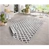 NORTHRUGS bougari In- & Outdoor - Tappeto double-face Nizza, 120 x 170 cm, colore: Grigio crema