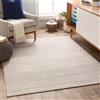 Livabliss Buenos Aires Tappeto Salotto Moderno per Casa, Sala da Pranzo e Cucina Tappeto Geometrico Astratti Neutri Aztechi Stile Boho, leggera da Pulire, Ampio 130x180cm, Grigio e Avorio