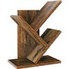 YMYNY Libreria ad Albero, Scaffale a 2 Ripiani, Organizzatore Scrivania, Moderna Autoportante Libri, Salvaspazio Legno Portaoggetti Librerie per Soggiorno, Studio, Ufficio, Marrone Vintage HBC012H