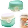 CANIPHA Applicatore per Crema Solare per Bambini - Set 2 Pezzi per Lozione con Cappucci Protettivi (Verde)