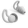 OUKEYI Tappi per le orecchie riutilizzabili in silicone ad alta fedeltà, per dormire (riduzione di 40 dB), nuoto, studio, concerti, cancellazione del rumore e protezione dell'udito (grigio)