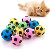 cobee 10PCS 4 cm Palline Giocattolo per Gatti in Spugna, Pallone Giocattolo per Gatti in Schiuma Pallone Giocattolo da Calcio Gioco per Gatti Giocattolo con Palline Interattive