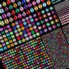 QUOHE 1721 Pezzi Strass Adesivi Sticker, Gemme Autoadesivi Cristalli Adesivo Fai da Te Brillantini Viso Corpo Occhi, Colorati Glitter Make Up per Bambini Regalo Halloween Natale Festival Decorazioni