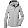 killtec Signora Giacca softshell Damen Softshelljacke, light grey, 40, 41113-000