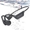 fojep Cuffie da Nuoto, Cuffie A Conduzione Ossea Bluetooth 5.3 con Microfono Incorporado, Cuffie Sportive A Orecchio Aperto Impermeabili IPX8 con Lettore MP3 per Corsa, Palestra, Ciclismo