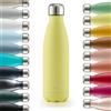 Blumtal® Borraccia termica acciaio inox Charles - borraccia termica 1 litro senza BPA - bottiglia termica a prova di perdite - borraccia 1 litro termica acciaio a doppia parete - giallo
