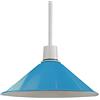 DC VOLTAGE DCVOLTAGE Paralumi a Sospensione Moderni Forma Conica Blu In Metallo Base Lampadina E27 Facile Installazione per Cucina Ufficio Bar Hotel Caffetteria Soggiorno