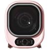 GWWBD Piccola asciugatrice, asciugatrice portatile a condensatore, asciugatrice ventilata da 5 kg, compatta, mini asciugatrice centrifuga, capacità di carico 0,8 kg, rosa