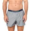 Emporio Armani Loungewear Yarn Dyed Woven Pyjamas Boxer, Boxer Uomo, Multicolore (Marin-Mint Ver.Strip), M