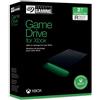 Seagate Game Drive for Xbox, 2TB, External Hard Drive Portable, USB 3.2 Gen 1, Black with built-in green LED bar, Xbox Certified, 2 year Rescue Services (STKX2000400)