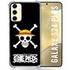 Cokitec Cover rinforzata per Samsung Galaxy S24 Plus Manga One Piece con teschio
