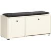 Schildmeyer Lovund 157703 - Panca per scarpe, 98,4 x 33 x 47,2 cm, colore: Crema/Beige