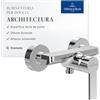 Villeroy & Boch Miscelatore Doccia Esterno Architectura, miscelatore doccia con cartuccia in ceramica, miscelatore a risparmio idrico, SmartPressure, quadrato - cromato
