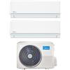 Midea Condizionatore Midea Dual Split Inverter serie EVOLUTION 12+12 con M3OA-27HFN8-Q R-32 Wi-Fi integrato 12000+12000