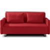 EvergreenWeb DIVANO LETTO EDITH Rosso 140x190 cm