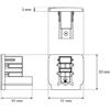 Tappo Terminale Bianco per Binario Trifase - Kit 2 Pezzi