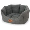 Nobby Josi Comfort - Cuccia Ovale per Cani, 55 x 50 x 21 cm, Colore: Grigio