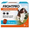 BOEHRINGER ING.ANIM.H.IT.SpA FRONTPRO 3 compresse 10-25 kg 68 mg